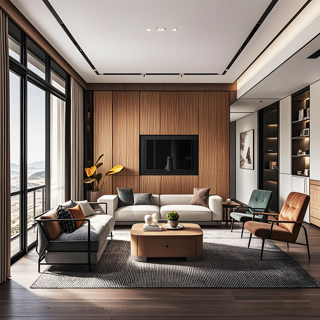 ZS06 Wave Texture -paneeli - 3D